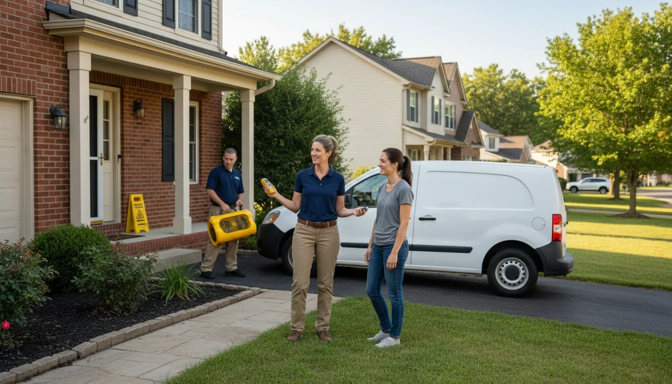 Residential water damage restoration in Petersburg, PA